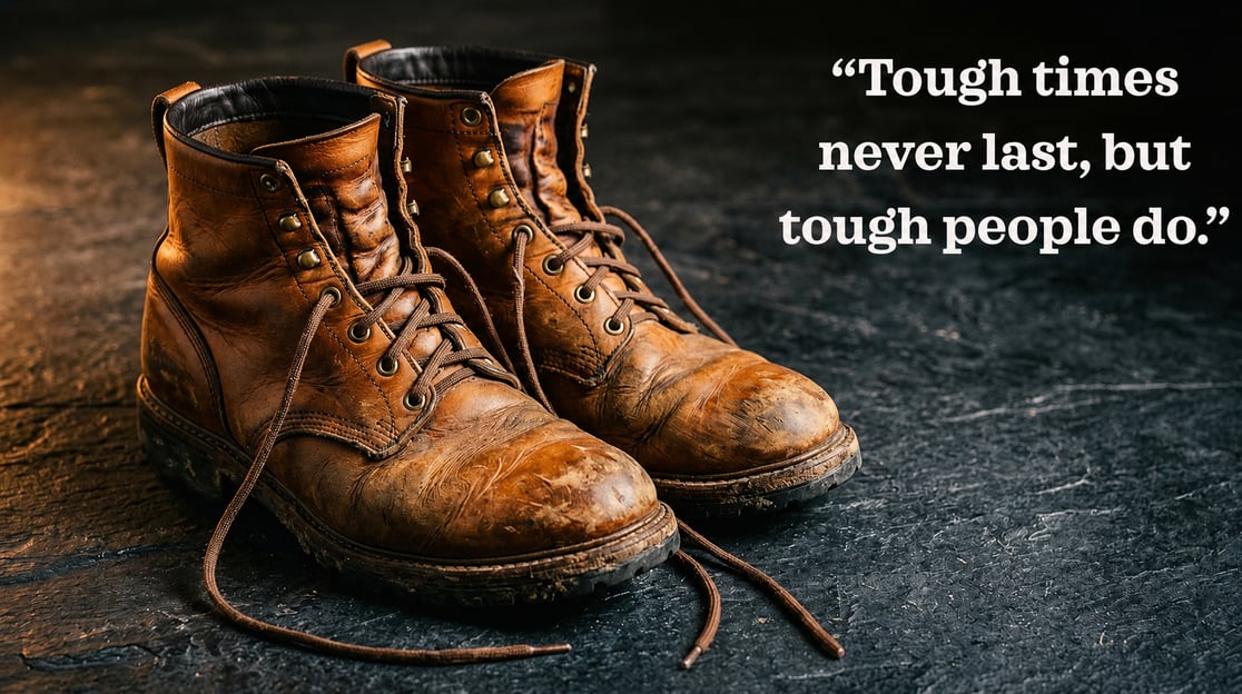 Tough times never last, but tough people do